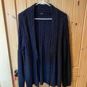 Apt. 9 navy blue Cable Knit Women's Cardigan